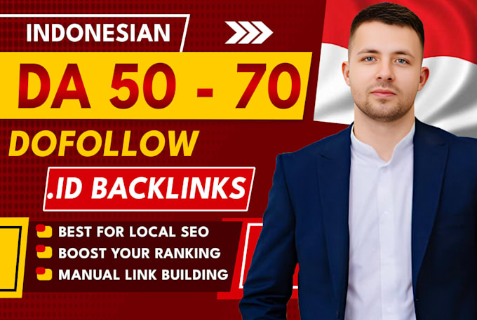 Bestseller - make high quality da dr 50 plus indonesian contextual SEO dofollow id backlinks