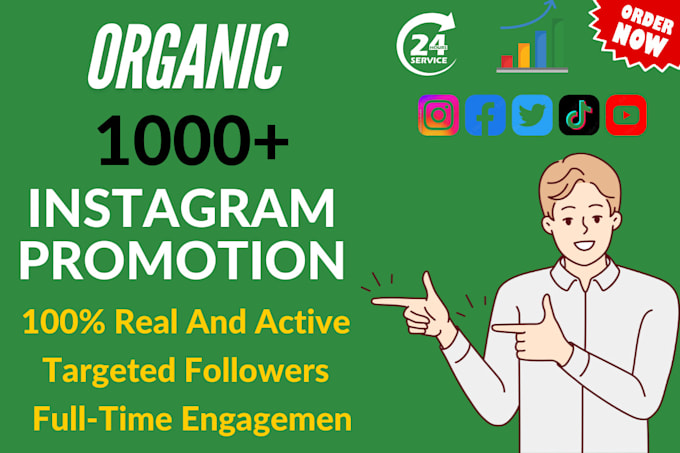 Gig Preview - Do instagram promotion for super fast organic growth