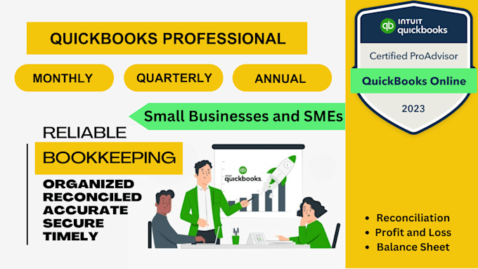 Gig Preview - Provide reliable bookkeeping for small businesses on quickbooks