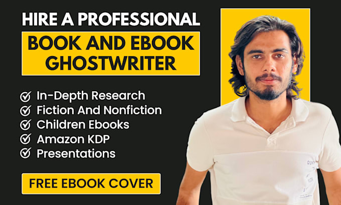 Gig Preview - Be your KDP ghostwriter and ebook ghostwriter