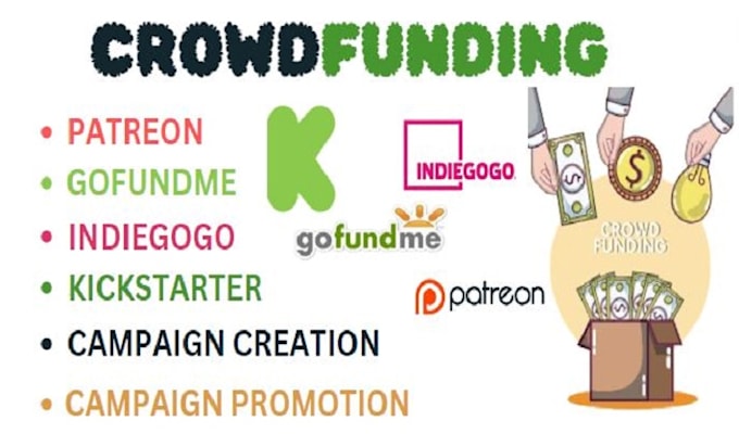 Gig Preview - Promote crowdfunding indiegogo, kickstarter, gofundme campaign