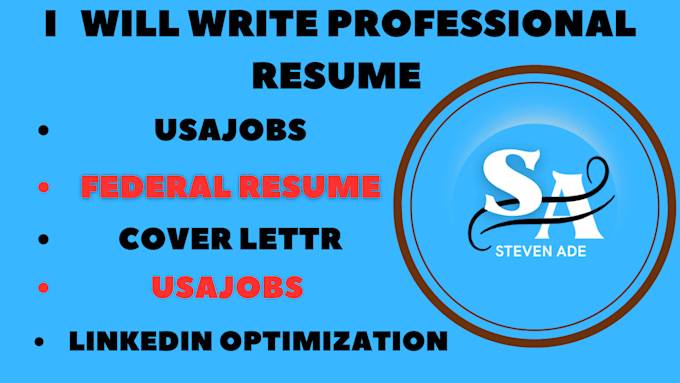 Bestseller - write a professional federal resume writer