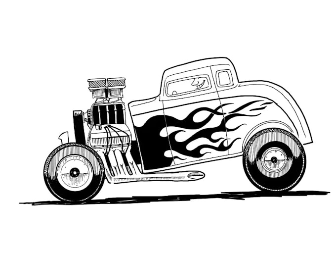 Bestseller - draw your car in cartoon style for you