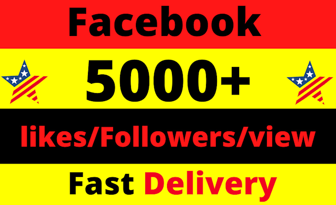 Gig Preview - Buy 5,000 facebook  followers fast