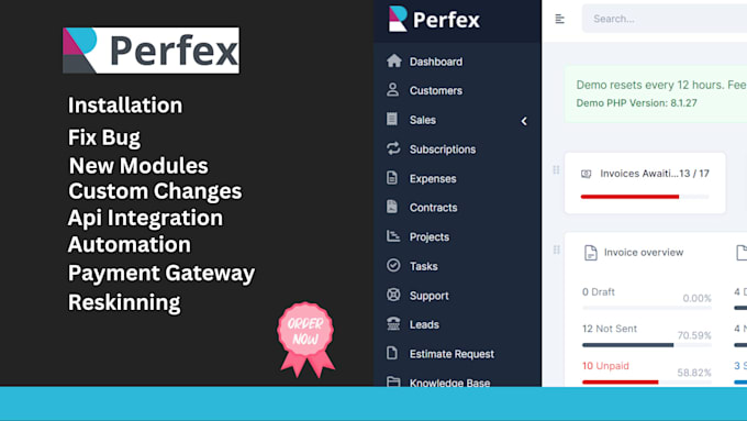 Gig Preview - Install, customize, fix perfex CRM