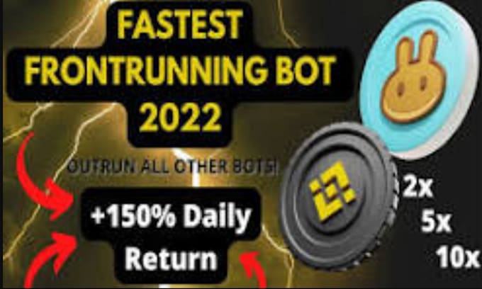 Gig Preview - Create profitable front running bot, trading bot, mt4, mt5, solana bot