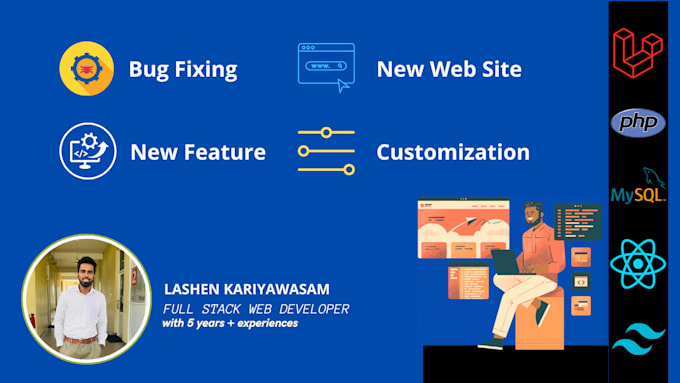 Bestseller - develop laravel, nextjs website and fix any bugs