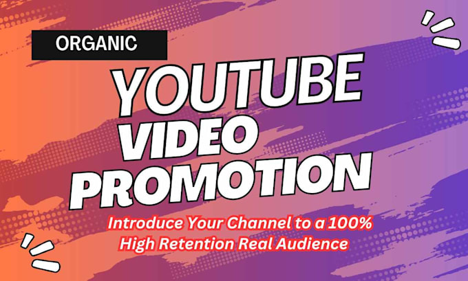 Gig Preview - Do best organic youtube video promotion by google ads