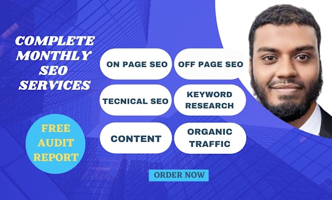 Gig Preview - Do monthly SEO service  boost your websites ranking and traffic