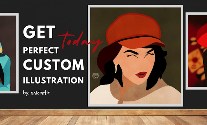 Gig Preview - Create a custom flat vector illustration for you