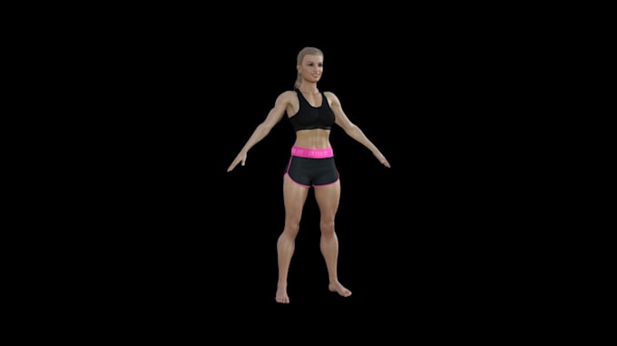 Bestseller - do 3d gym animation, fitness logo, 3d character design, 3d modeling and render