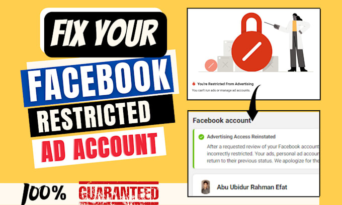 Gig Preview - Fix your facebook ad account