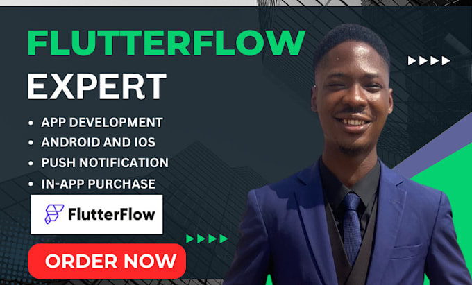 Gig Preview - Build flutterflow mobile app development hybrid app with flutter flow firebase