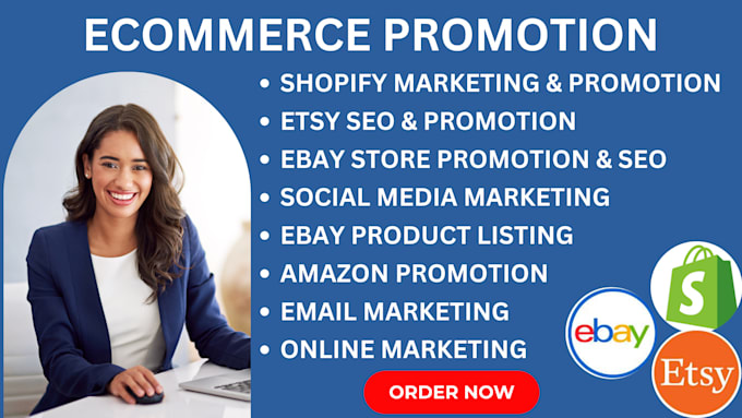 Gig Preview - Etsy shopify marketing ebay store promotion etsy shopify SEO traffic promotion