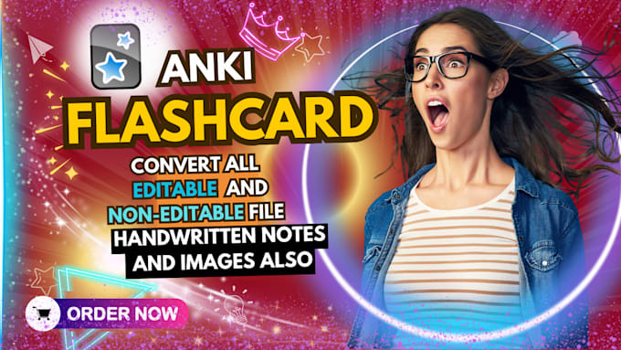 Gig Preview - Make intelligent flashcards, anki cards and quizlet urgently