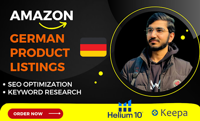 Gig Preview - Write your optimized german amazon listing and SEO product description