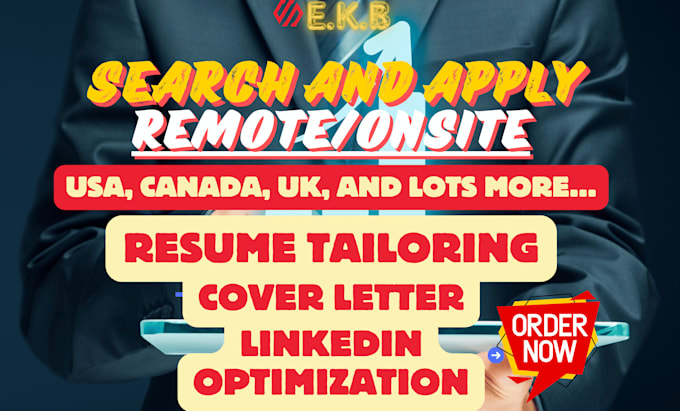 Gig Preview - Search and apply for USA remote, onsite jobs, job application reverse recruiter