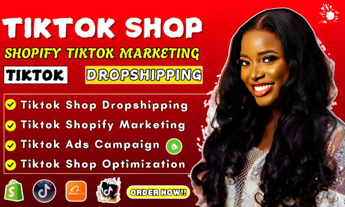 Bestseller - setup tiktok shop dropshipping sales shopify store marketing tikkok shop manager