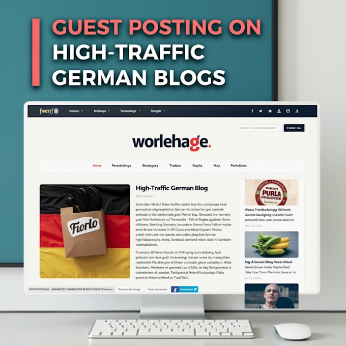 Gig Preview - Do guest posting on high traffic high quality german blogs