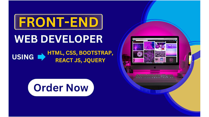 Gig Preview - Do frontend web development in HTML CSS javascript