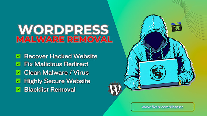 Bestseller - recover hacked wordpress site,remove malware,wordpress malware removal