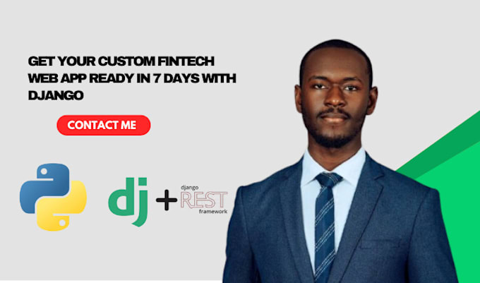 Gig Preview - Create your custom fintech web app in 7 days with django