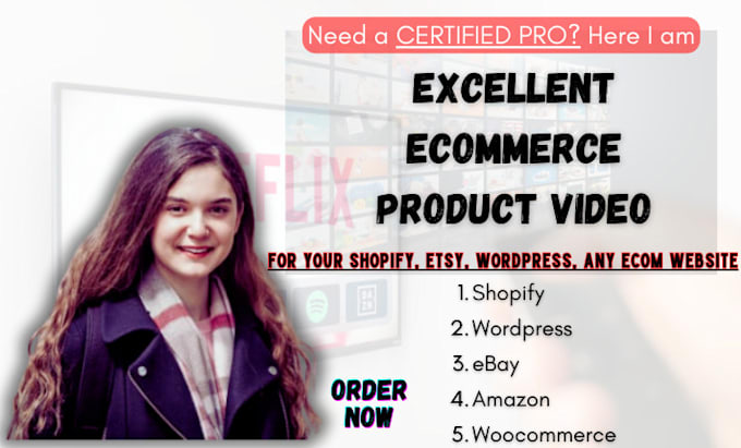 Gig Preview - Do excellent product video for your shopify, etsy, wordpress, any ecom website