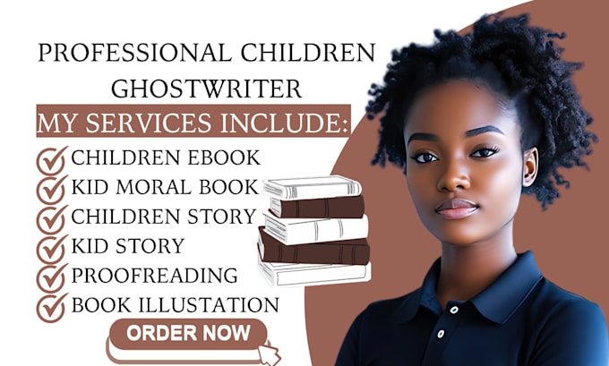 Gig Preview - Write children ebook kid moral book children story kid story romance novel edit