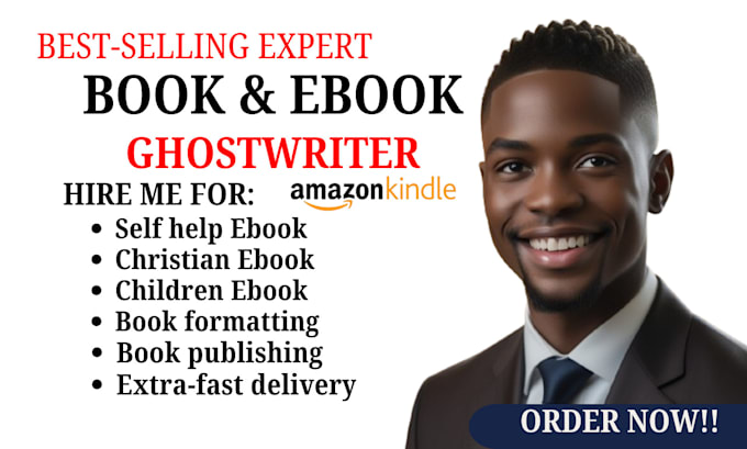 Gig Preview - Ghostwrite book and ebook for children book romance, fiction and non fiction