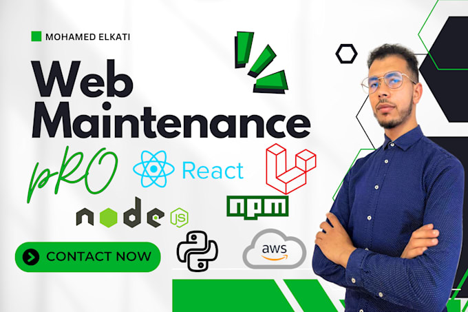 Gig Preview - Comprehensive web development and maintenance services