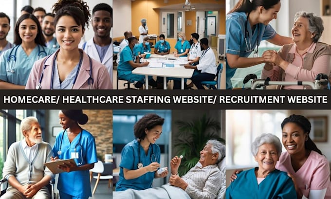 Gig Preview - Create home care website, healthcare staffing agency website,recruitment website