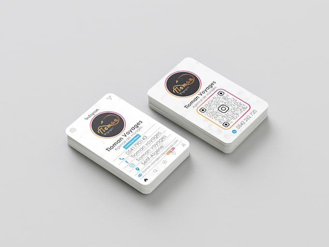 Gig Preview - Design instagram style business cards for unique business