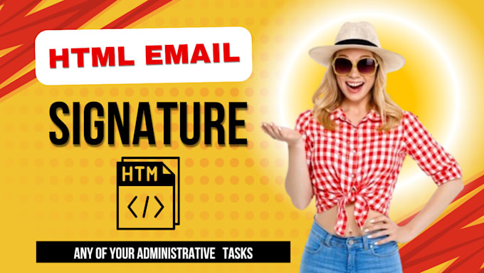 Gig Preview - Make clickable HTML email signature for gmail, outlook with animated GIF etc