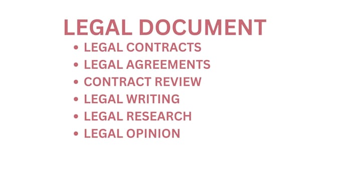 Gig Preview - Be your lawyer for legal agreements, contracts, terms and conditions mou or nda