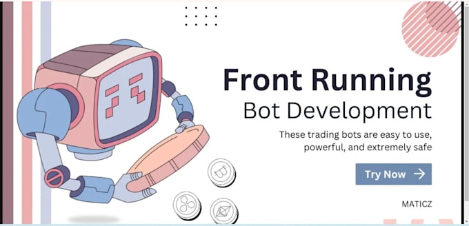 Gig Preview - Setup solana front running bot, solana volume bot, trending bot, arbitrage bot