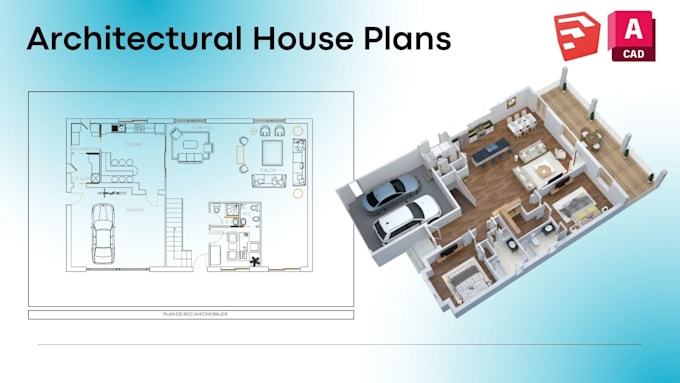 Gig Preview - Design architectural floor plans and house plan in autocad