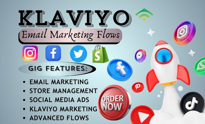 Gig Preview - Do klaviyo email marketing expert, for campaign, automation, list growth