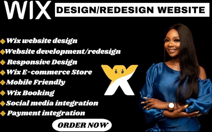 Gig Preview - Design, redesign, fix, edit wix website, wix ecommerce, wix blog, landing page