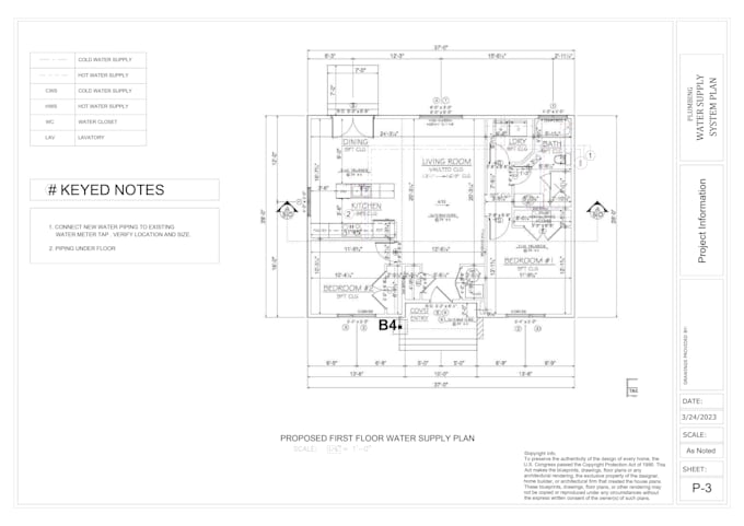 Gig Preview - Design and draft plumbing system