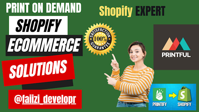 Bestseller - set up shopify print on demand store, printful printify, anime fashion store