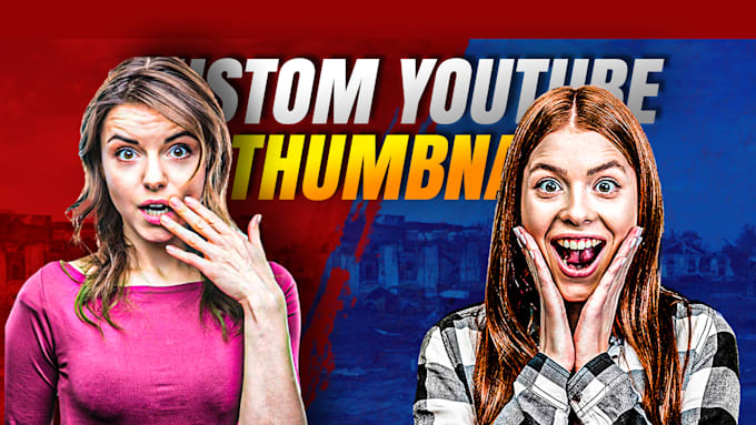 Gig Preview - Design amazing clickbait youtube thumbnail and gaming thumbnail