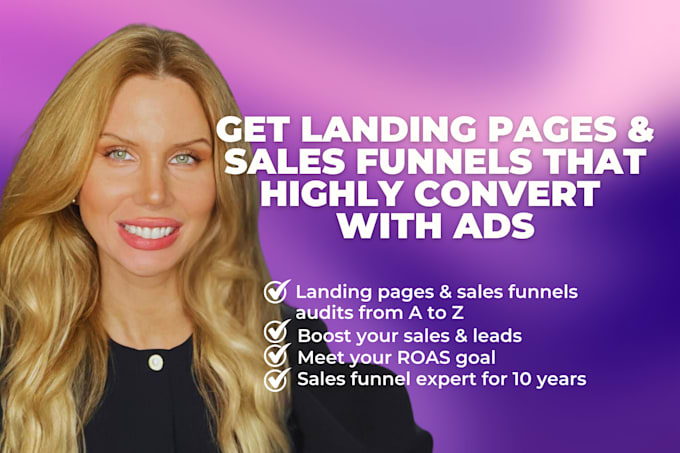 Gig Preview - Increase your sales on your landing pages and sales funnels