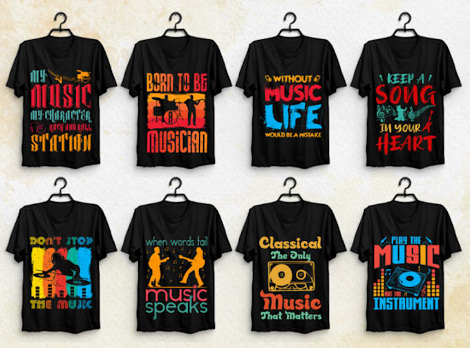 Gig Preview - Do modern concert music t shirt design for your event party