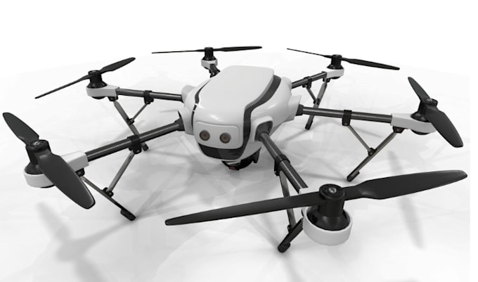 Gig Preview - Do any drone, aircraft, vtol uav, design, cad model, stl, obj, file  3d printing