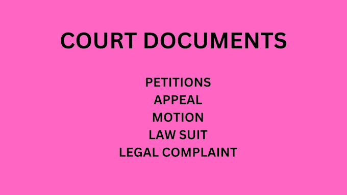 Gig Preview - Write legal contracts and agreements