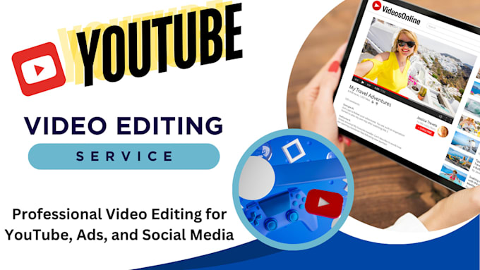 Gig Preview - Do professional video editing for youtube and social media