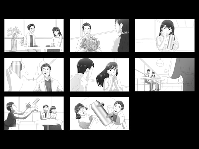 Bestseller - do 6 frame storyboard for films, animation and commercial