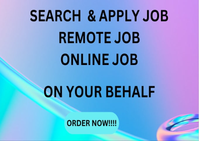 Gig Preview - Search and apply jobs, remote jobs, job application, apply for job, job search