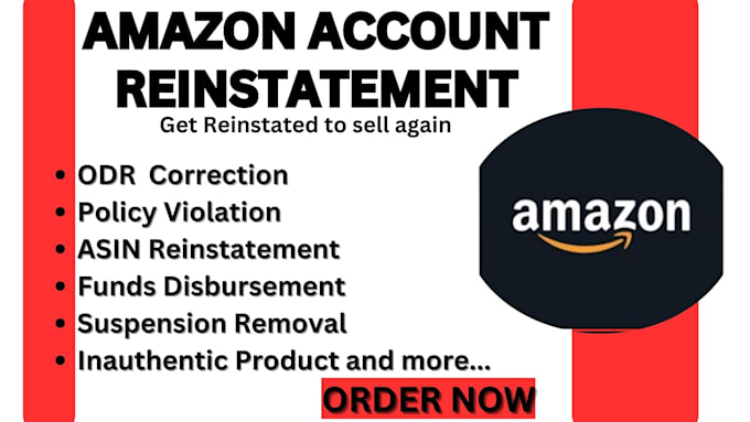 Gig Preview - Resolve amazon account violations remove asin reinstate amazon suspended account