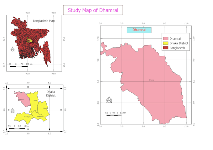 Gig Preview - Do study area map and geo referencing